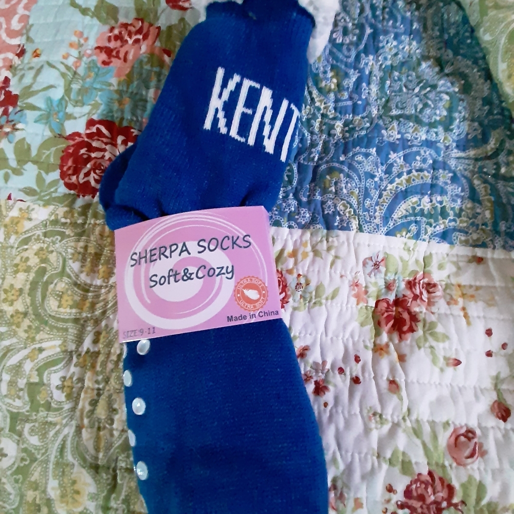 Kentucky sherpa socks.  New.